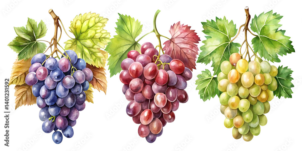 bunch of grapes isolated on white background bunch of grapes isolated on white background