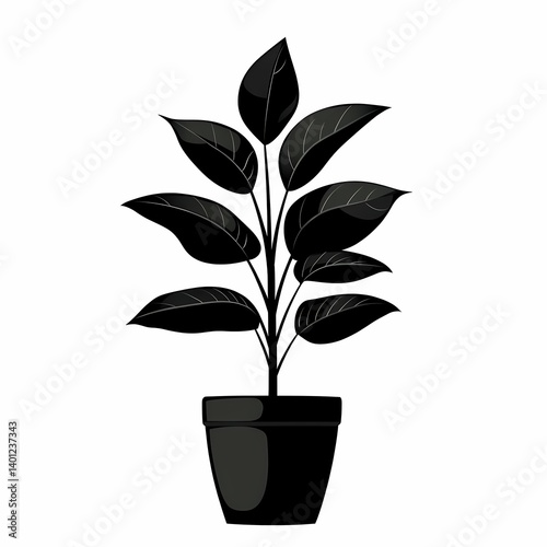 Vibrant Green Indoor Plant - Perfect Houseplant for Minimalist Home Decor with Lush Foliage and Eco-Friendly Design