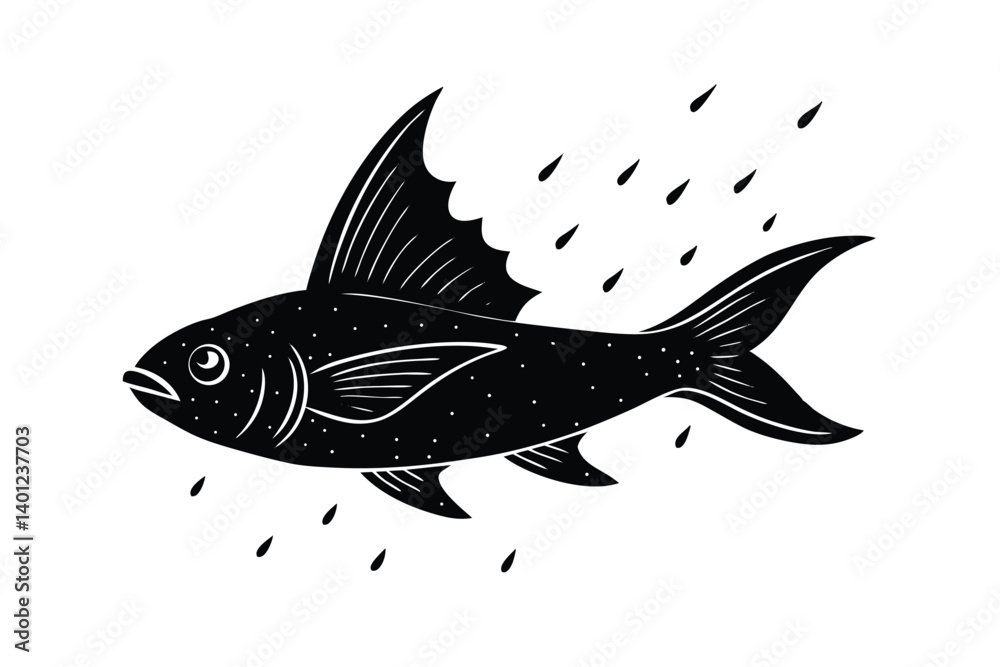 Fototapeta premium a salmon defies the current what s its secret 
