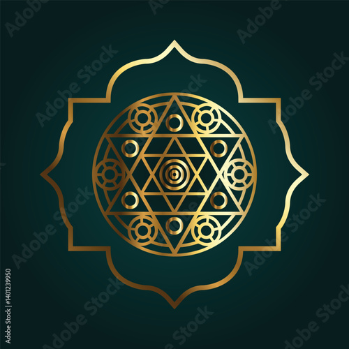 sacred geometry mandala design photo