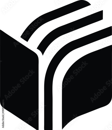 Books silhouette logo honouring world book day