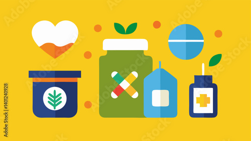 These illustrations can visually communicate the concept of customized health supplements effectively and simply.
