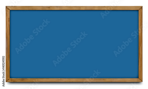 Empty, dark blue blank bulletin board. Blue color cork texture background. Cork board with copy space. Notice board sign board. Plywood, wood natural grain pattern. Business material board.