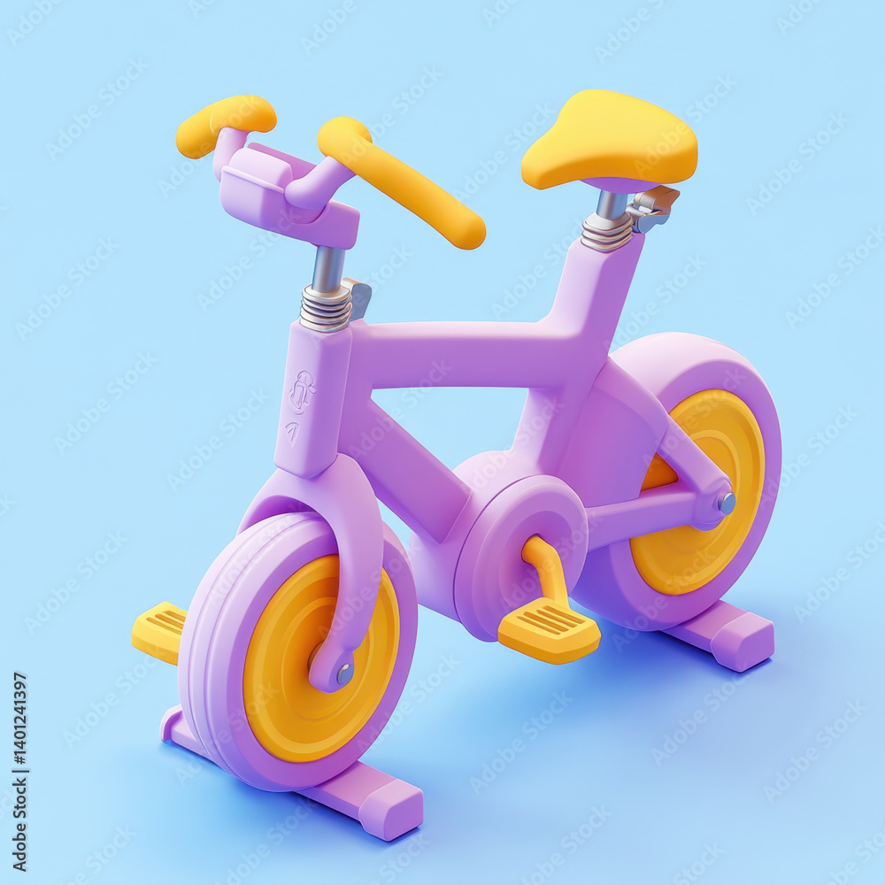 Toy bike with yellow and pink handles against a sunny playground backdrop, symbolizing childhood fun and adventure in vibrant colors. Toy bike with yellow and pink handles against a sunny playground backdrop, symbolizing childhood fun and adventure in vibrant colors.
