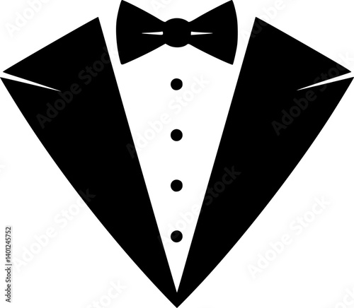 tuxedo icon design vector
