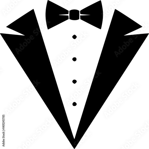 tuxedo icon design vector
