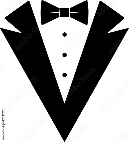 tuxedo icon design vector
