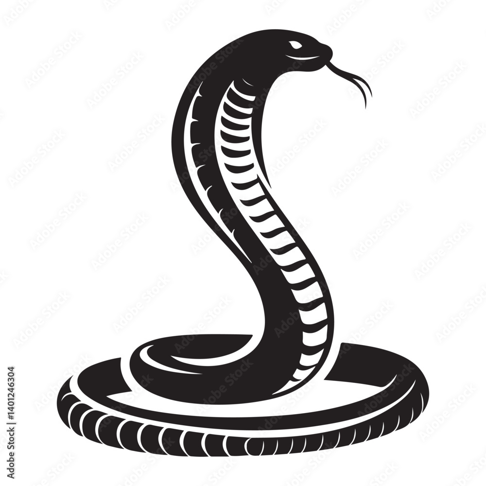 Majestic Cobra Snake Illustration Vector Image Awe Inspiring Design Majestic Cobra Snake Illustration Vector Image Awe Inspiring Design
