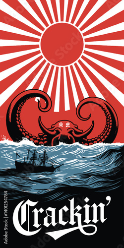 Sea Monster Showdown T-Shirt
Crackin' Kraken Attack
Kraken Rising Tee
Crackin' Sea Tee
Tentacle Attack T-Shirt