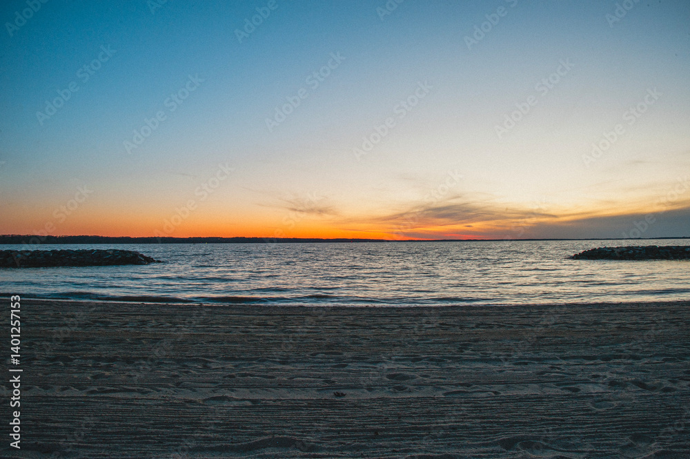 Obraz premium sunset on the beach