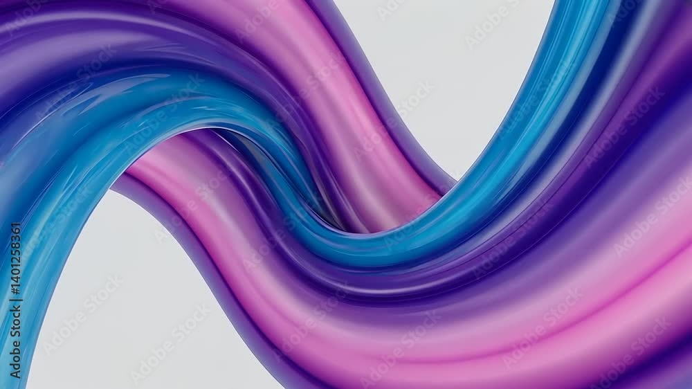 Abstract fluid shapes in vibrant purple and blue hues.