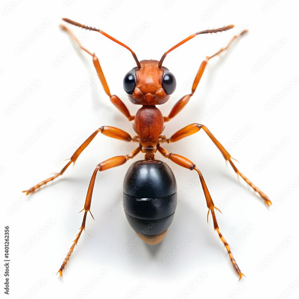 ant isolated on white background ant isolated on white background