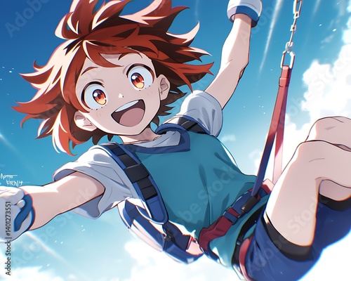 Girl Soaring, Sky Adventure
