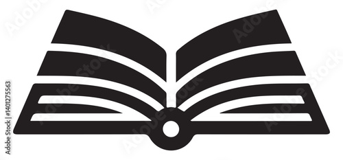 Open Book Illustration Symbolizing Knowledge Education and Literary Exploration