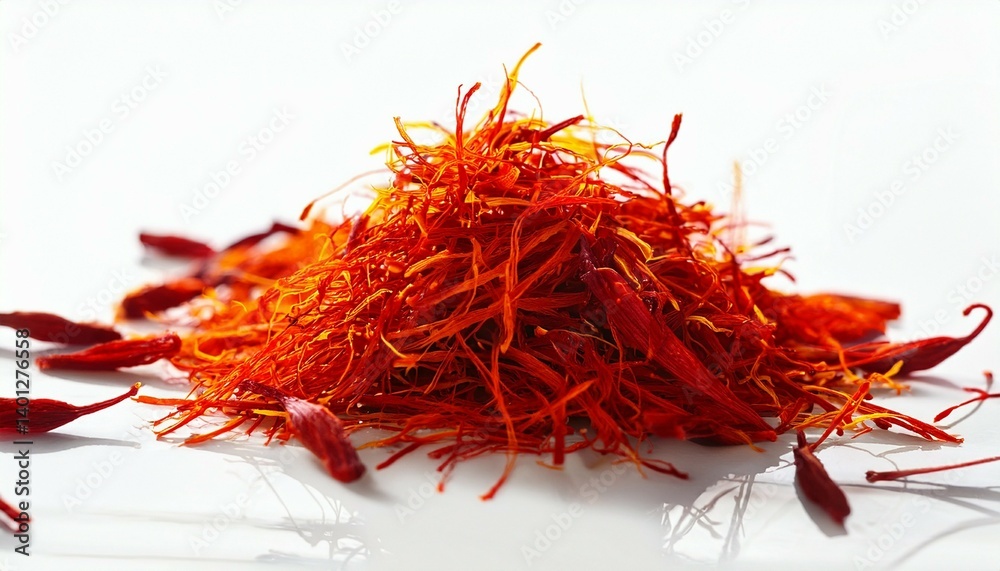 Naklejka premium saffron on white