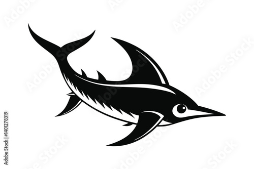 a swordfish challenges a ship to a race that wins   