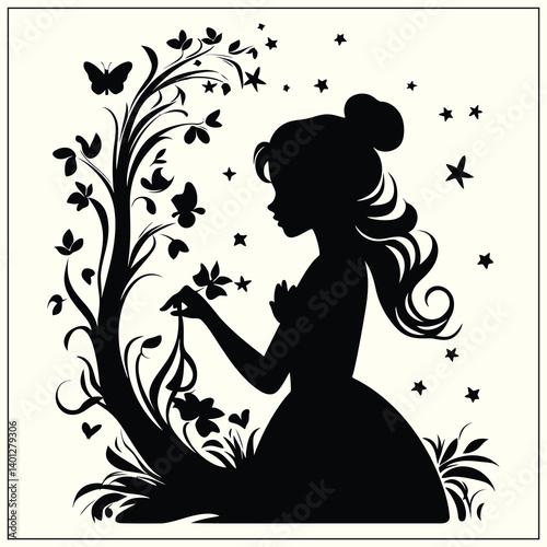 Enchanted Garden Silhouette