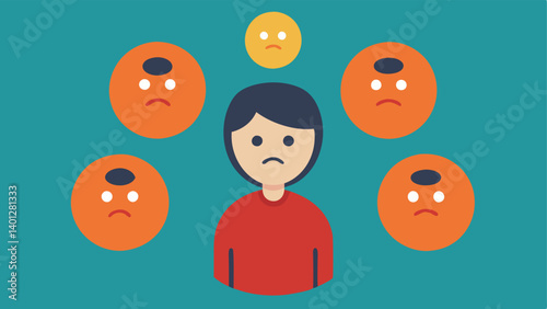 Bystanders in a Circle A circular formation of onlookers with confused or indifferent faces surrounding another individual who seems to be in crisis emphasizing isolation within