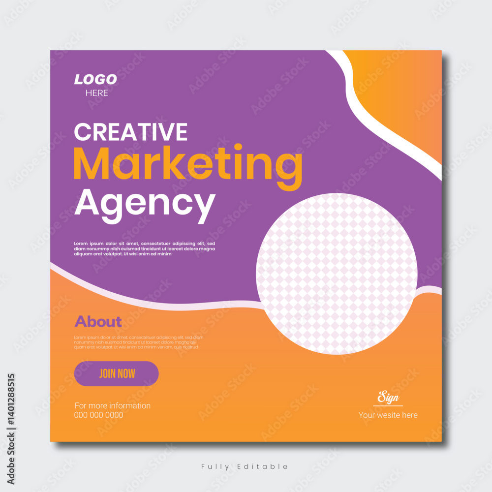 Set of Editable square business web banner design template. Suitable for social media post, instagram story and web ads. Set of Editable square business web banner design template. Suitable for social media post, instagram story and web ads.