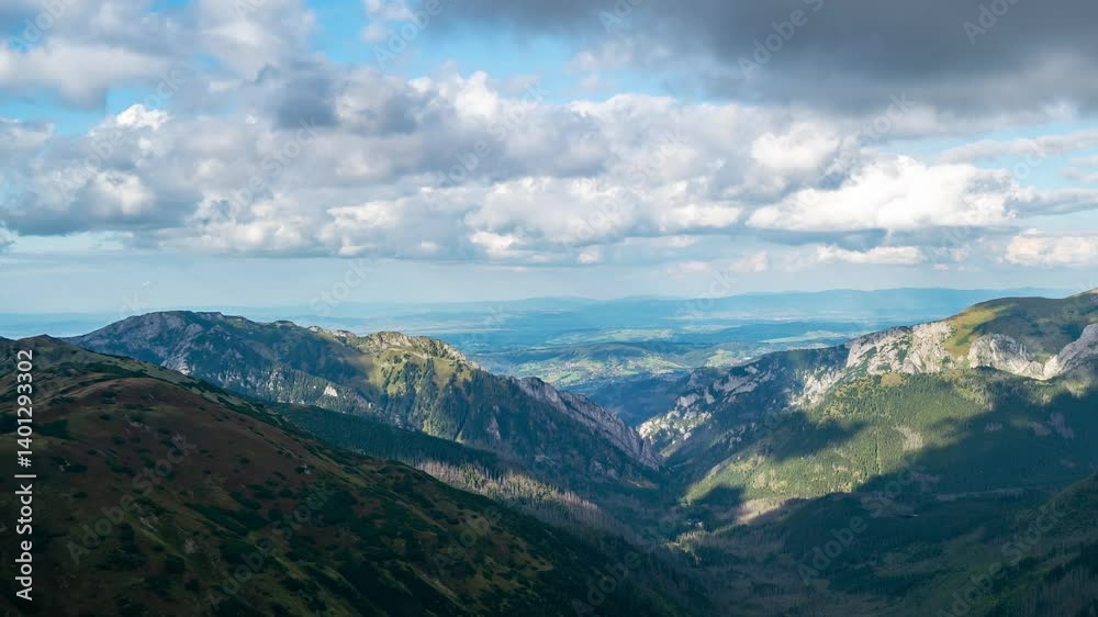 Poland-Slovakia Border: Tatra Mountain Time-Lapse in Summer Poland-Slovakia Border: Tatra Mountain Time-Lapse in Summer