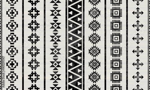 Native American Southwest design Aztec pattern and Navajo design indian ornament pattern geometric ethnic textile texture tribal Aztec pattern Navajo Mexican fabric seamless Vector decoration fashion