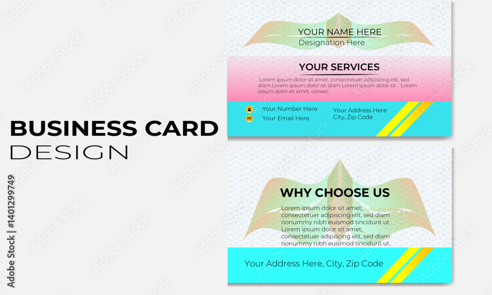 Horizontal business card with front and back presentation, Modern Creative and Simple Corporate Business Card Template Design. creative modern double sided finance business card mockup Horizontal business card with front and back presentation, Modern Creative and Simple Corporate Business Card Template Design. creative modern double sided finance business card mockup