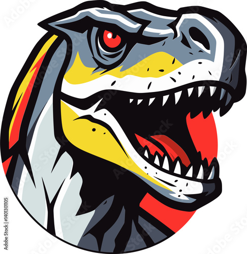 Dinosaur Roaring at Jungle Sky Dinosaur with Prehistoric Mountain Path