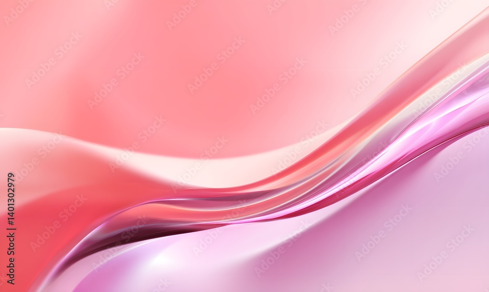 Abstract pink and white flowing waves with shiny accents creating a smooth and elegant background Abstract pink and white flowing waves with shiny accents creating a smooth and elegant background