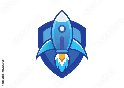 3d render rocket ioslated on background. rocket on transparent background, startup object. Vector illustration