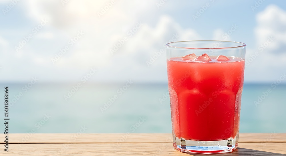 Refreshing Summer Drink: Beach Vacation Cocktail Refreshing Summer Drink: Beach Vacation Cocktail