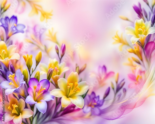 spring flowers background