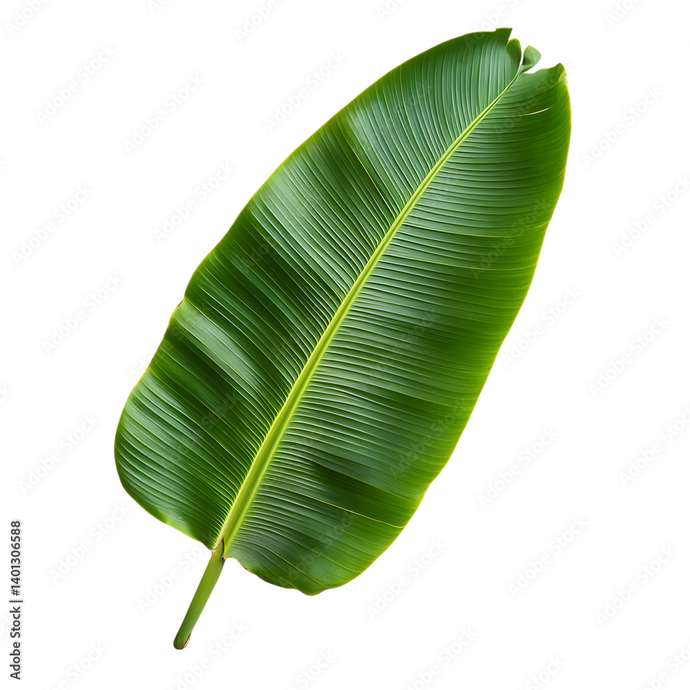 Fototapeta premium Single Green Banana Leaf