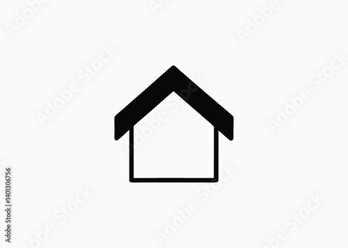 Silhouette Dog cat pet house home logo vector icon negative space template