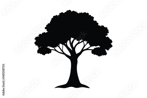Tree silhouette vector  illustration