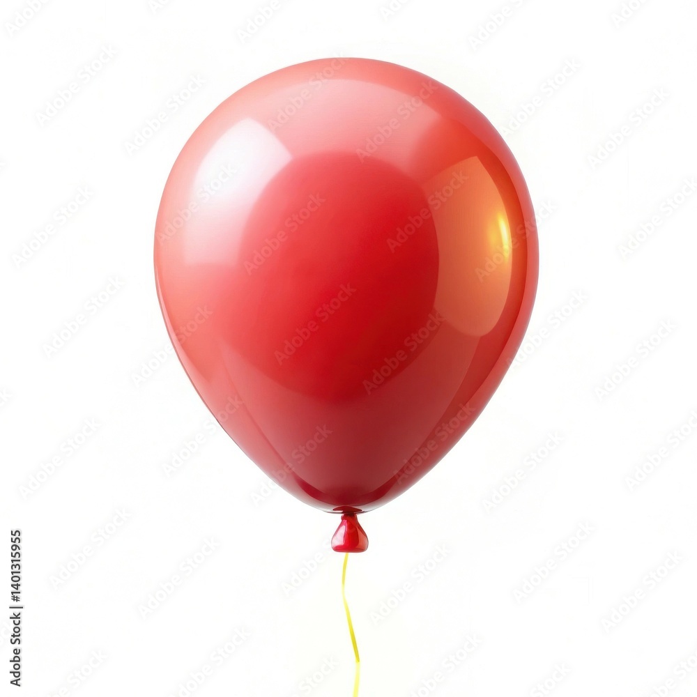 A vibrant red balloon floats symbolic of joy and celebration against a A vibrant red balloon floats symbolic of joy and celebration against a