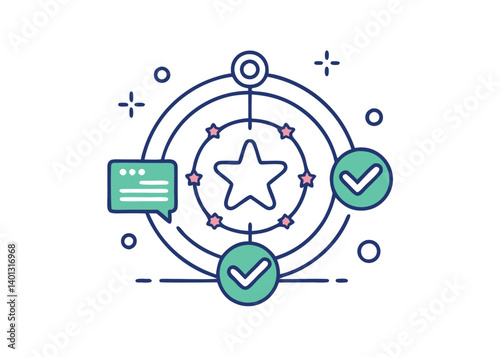 Inclusion line icon. Equity culture sign. Gender diversity symbol. Quality design element.