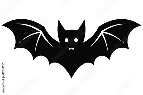 Halloween bat vector icon