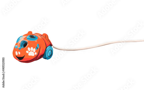 Cute Cartoon Dog Leash in 3D – Isolated View