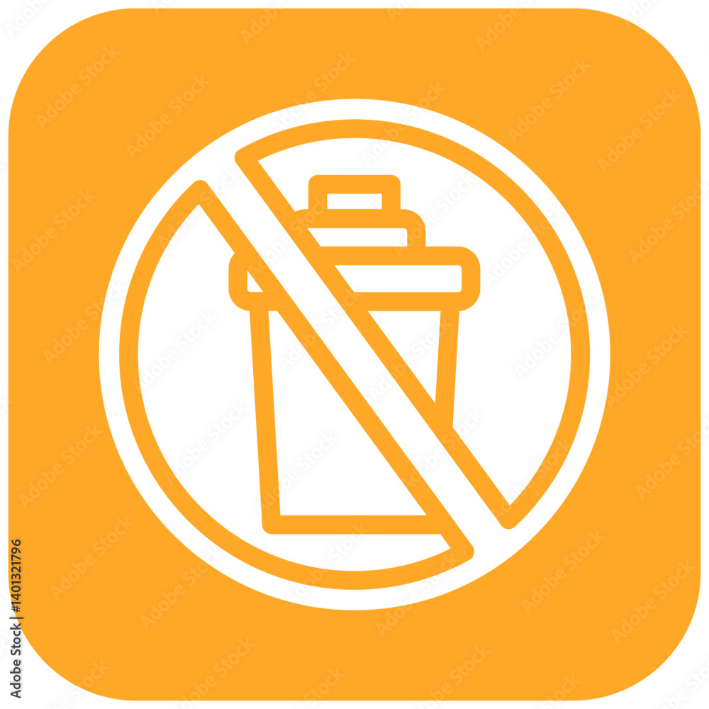 No Food Vector Icon