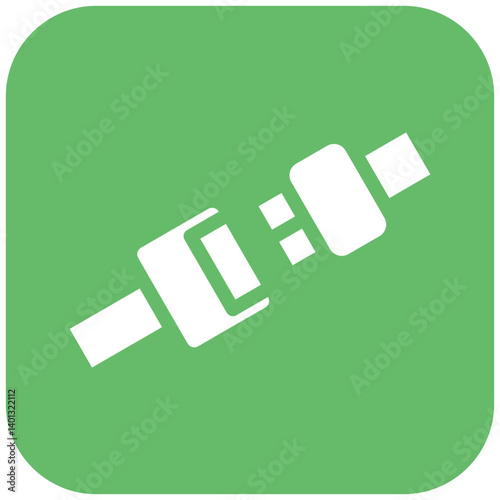 Seat Belt Vector Icon
