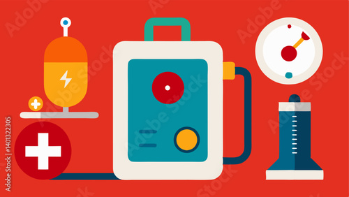 Safety Equipment Illustrate safety features like temperature gauges and a large red emergency button on the outside of the chamber highlighting the importance of patient safety.