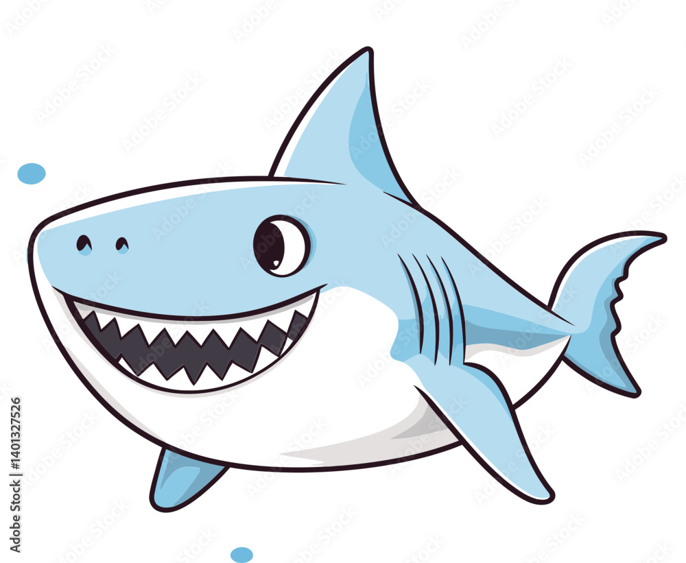 Shark and Ocean Elements Shark Design with Blue Water Shark and Ocean Elements Shark Design with Blue Water