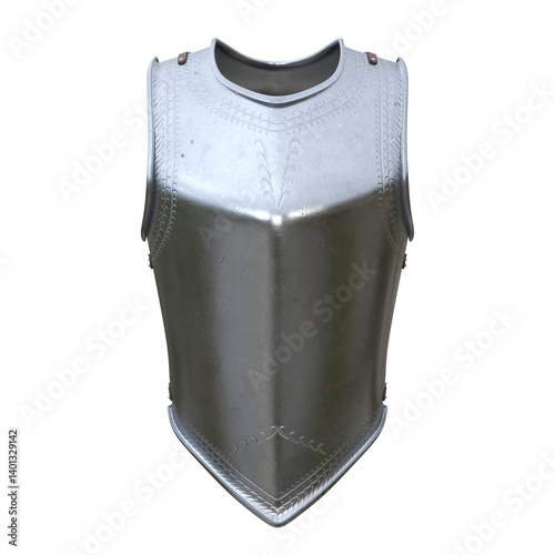 Cuirass, 3d illustration isolated on white background