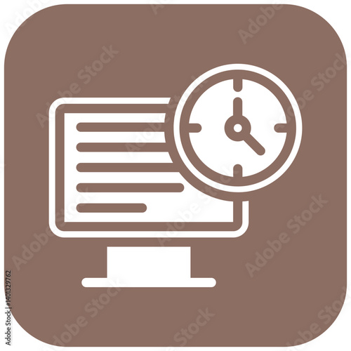 Working Time Vector Icon