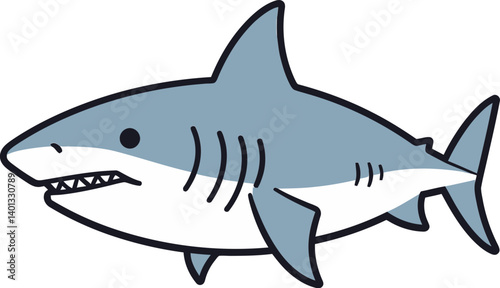 Shark for Marine Exploration Shark Swimming with Clear Tail