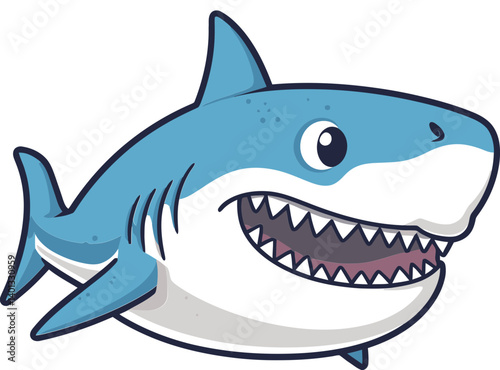 Shark with Long Tail Shark Design for Summer Activities