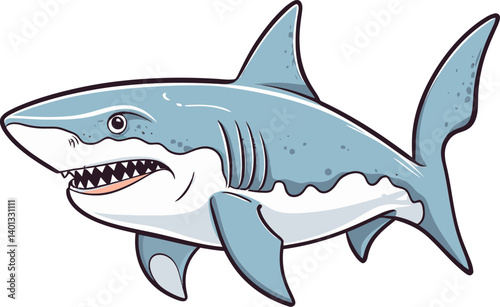 Shark for Diving Adventure Shark with Detailed Teeth Design