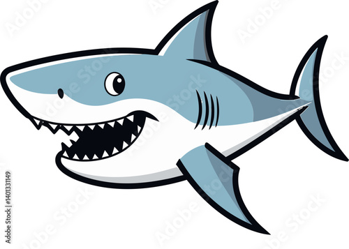 Shark for Wild Ocean Adventures Shark with Tail and Fins Raised