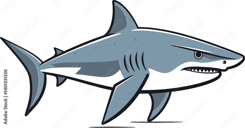 Obraz premium Shark for Nature Exploration Shark Illustration for Marine Life