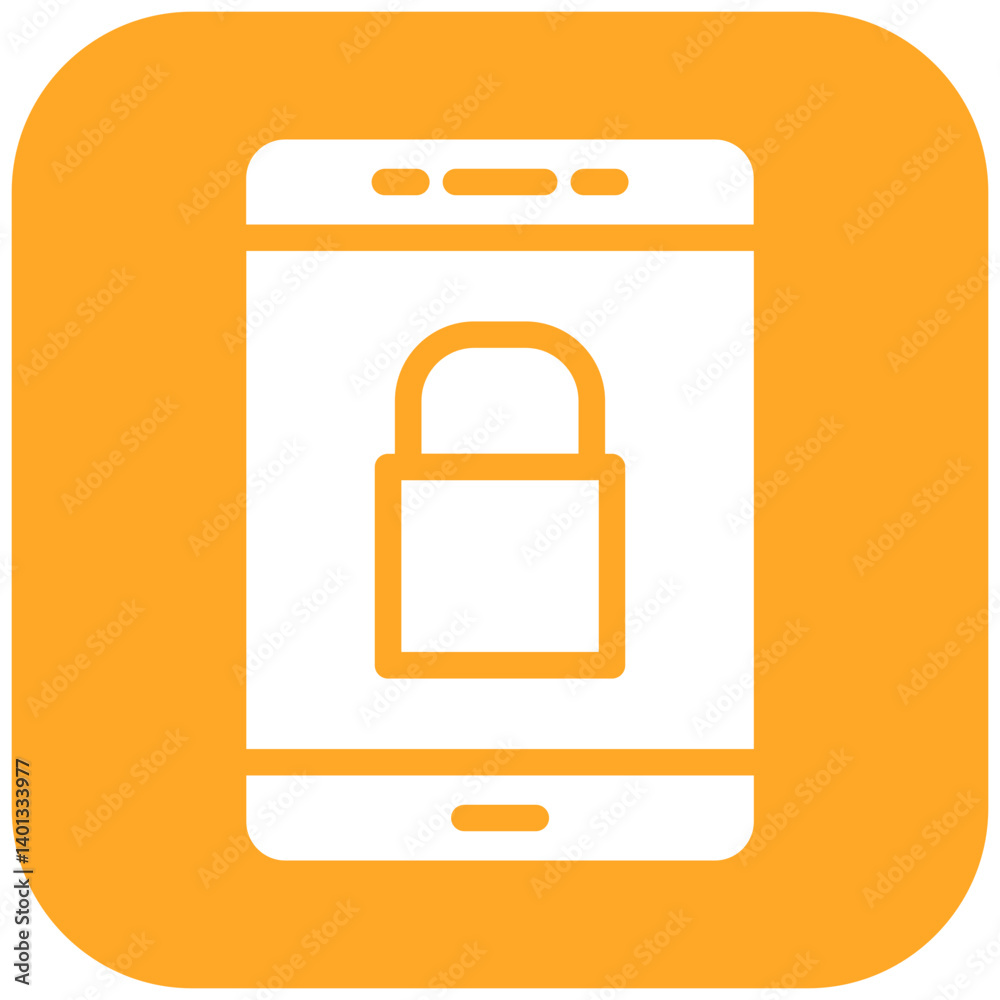 Screen lock Portrait Vector Icon Screen lock Portrait Vector Icon